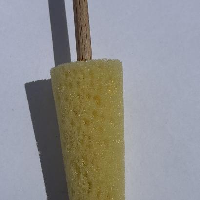 Conical sponge on stick